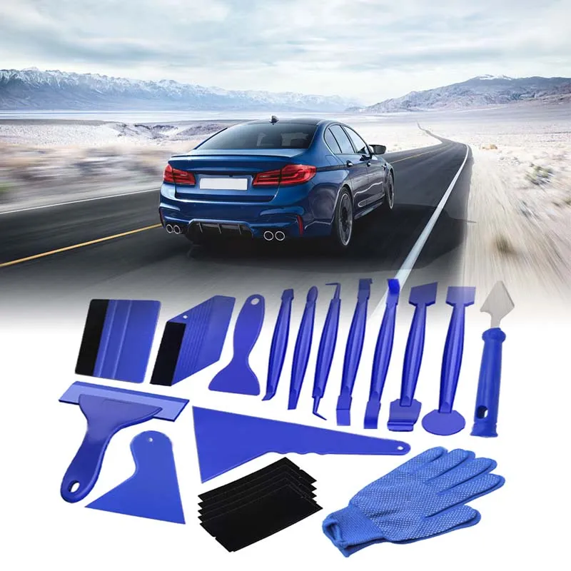 21st Portable Felt Edge Squeegee Tool Cars Vinyl Wrap Application Decal Scraper Auto Cleaning Car Brush Tools Accessories