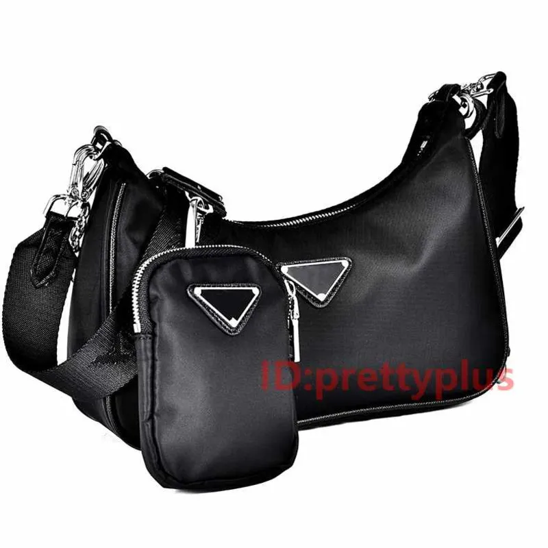 2005 Nylon de luxe femme hobo épaule sac à bourses de marque célèbre marque sacs sacs sacs de sacs composites
