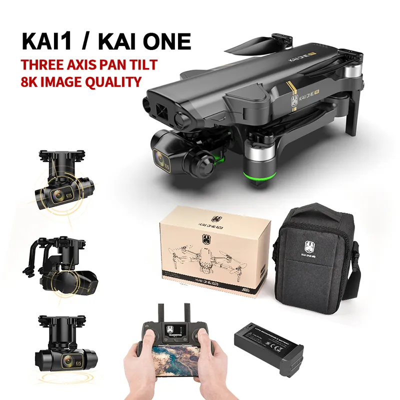 2021 kai1 kai واحد برو بدون طيار 8 كيلو hd الميكانيكية 5 جرام wifi gps المهنية التصوير الجوي rc quadcopters التحكم عن بعد