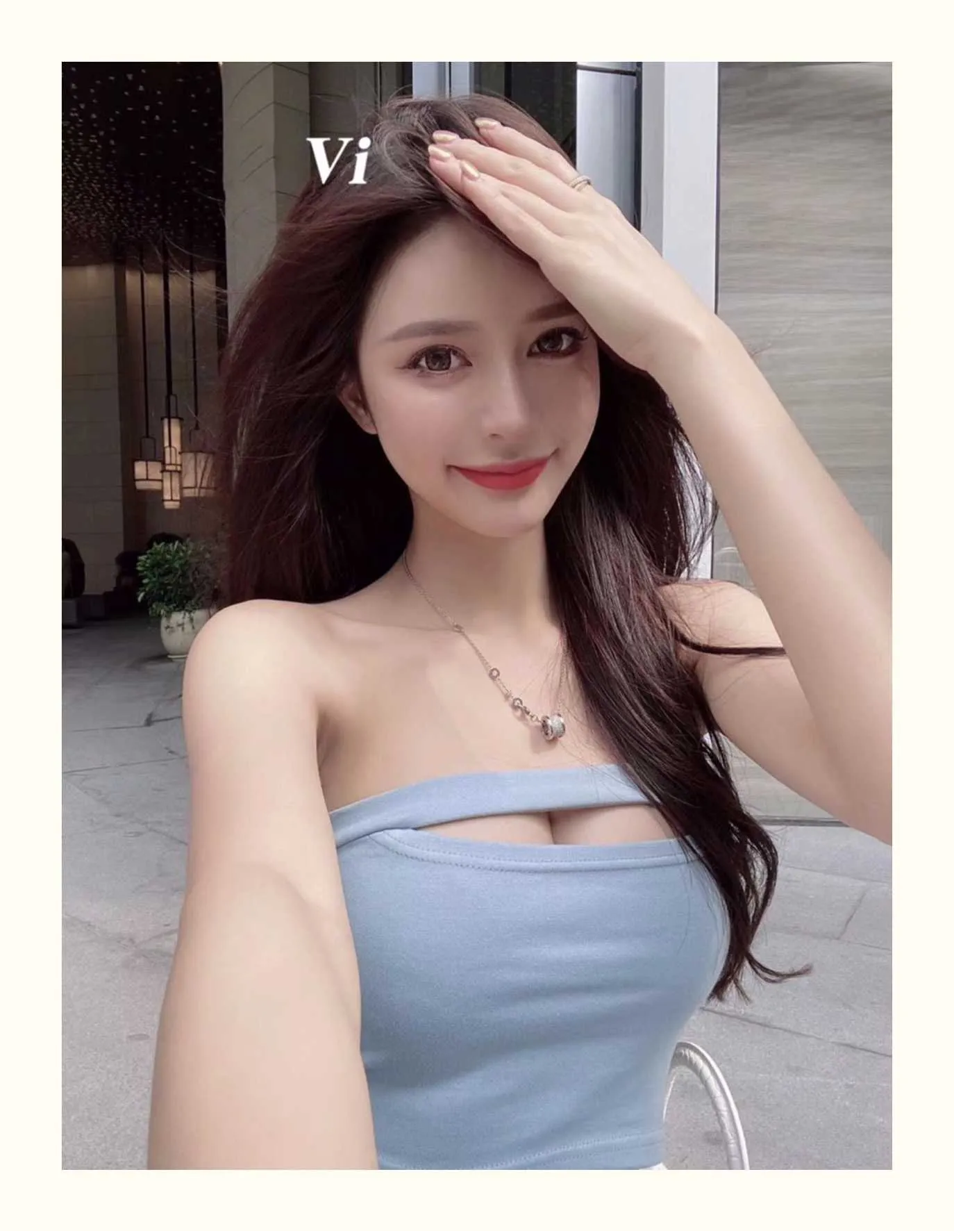 One Line Chest Mini Vest For Women Hollow, Strapless, Sleeveless Design