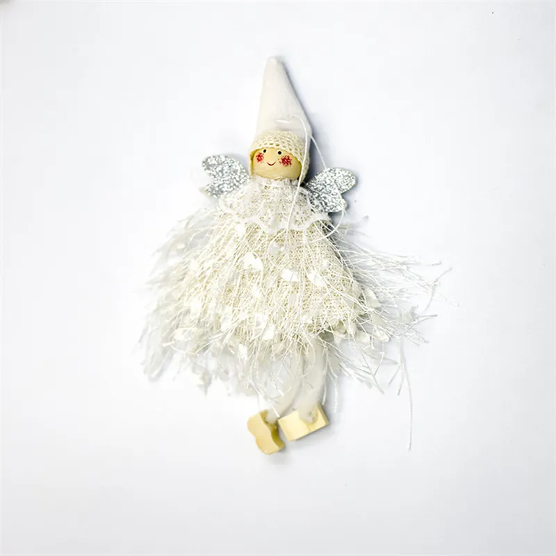 Angel Doll Merry Christmas Decoration Xmas Trees Hanging Angels Ornaments Little Kids Girls Gifts