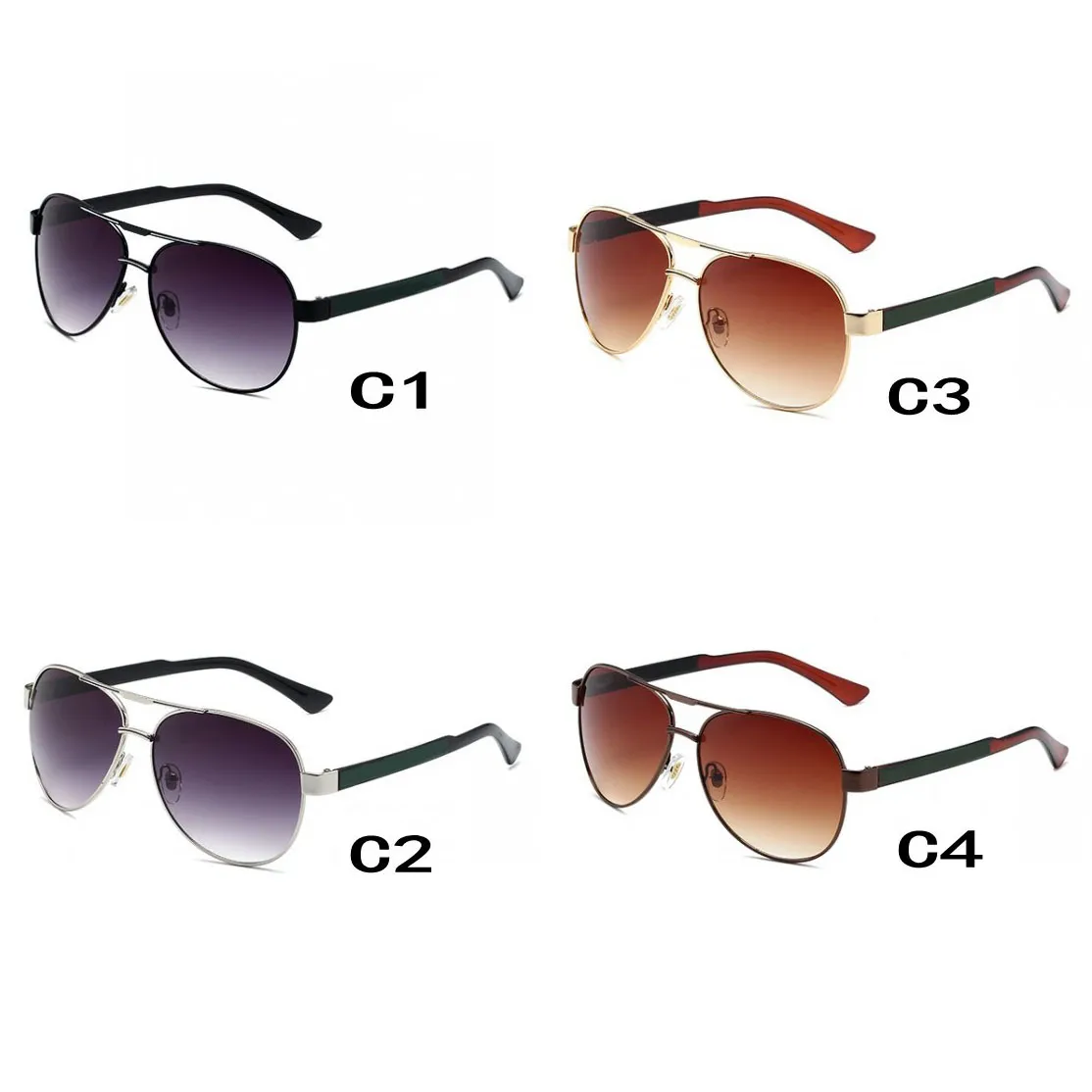 Klasik Kadınlar Erkek Bisiklet Güneş Gözlüğü ABD Avrupa Moda Sunglass Unisex Evrensel Güzel Metal Çerçeve Vintage Gözlük Karanlık Lense Gözlük Shades