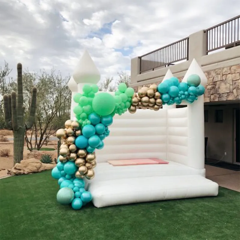 outdoor activities 13x13ft-4x4m Inflatable Wedding Bounce white House Birthday party Jumper Bouncy Castle233Y