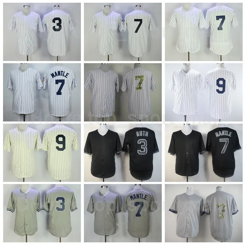 Mens Retro Baseball Jersey Vintage Pinstripe Short From