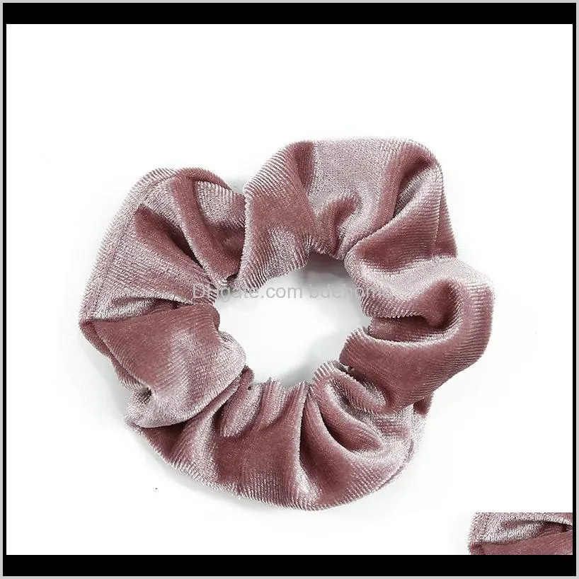 factory directly sale hair scrunchies in  high quality custom high quality hair ties velvet scrunchies