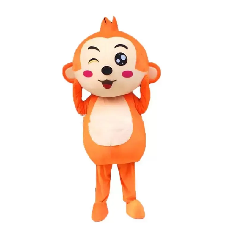 High quality hot Monkey Mascot Costumes Cartoon Character Adult