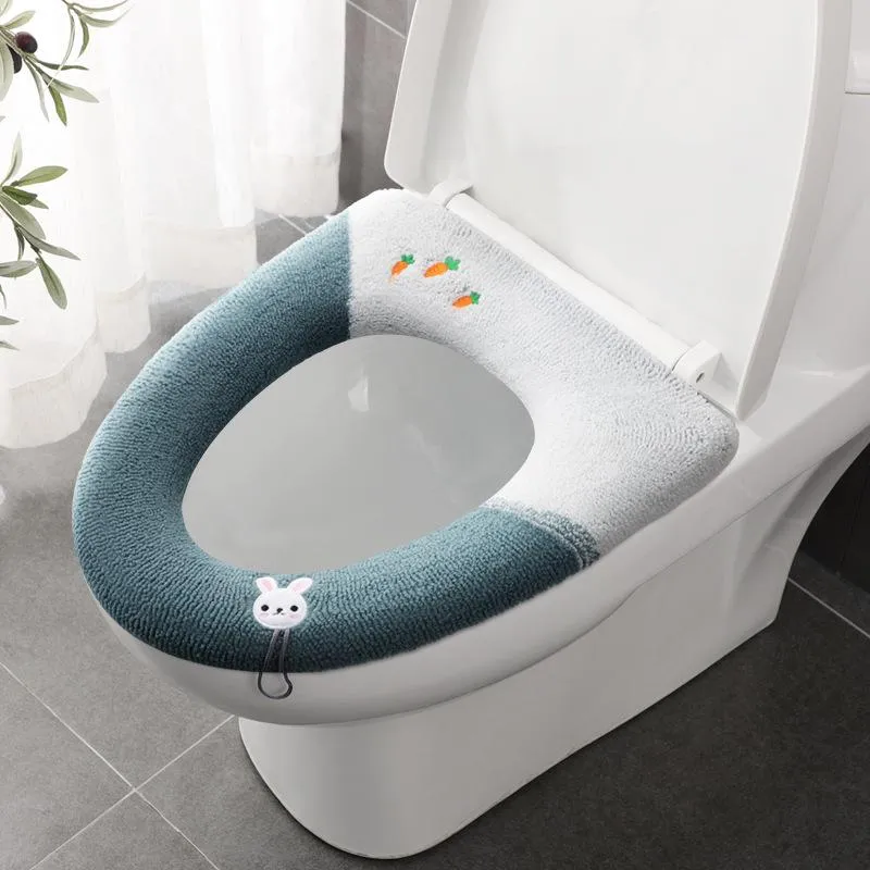 Acquista Sedile WC universale Comodo copriwater in velluto corallo  Copriwater invernale Copriwater per uso domestico Coprisedile per tappetino  per sedile