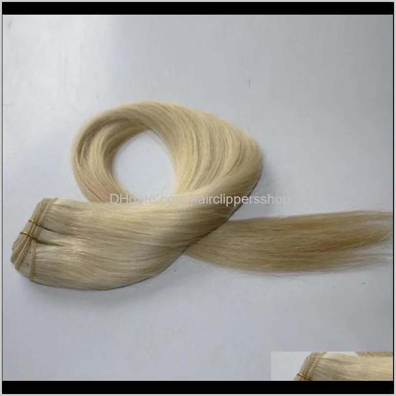 dropshipping in 48hours 100g 2pcs/lot peruvian malaysian brazilian blonde human hair weave bundles color 613 hair extensions