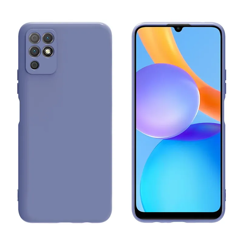 Vierkante Vloeibare Siliconen TPU Zachte gevallen Cover voor Huawei P40 Pro Plus Honor 30 30s V30 Pro 100pcs / lot