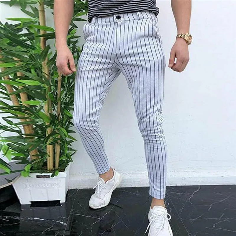 Men's Pants 2021 Arrival Cn(origin) None High Straight Casual Regular Midweight Full Length Flat Button Broadcloth Shopping Fou