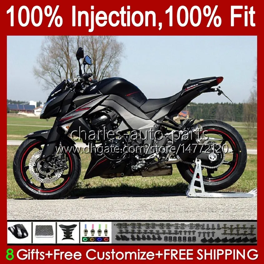 Injection Mold Fairings For KAWASAKI factory black NINJA Z-1000 Z 1000 R 2010-2013 Years Bodys 15No.14 Z-1000R Z1000 10 11 12 13 Z1000R 2010 2011 2012 2013 OEM Bodywork