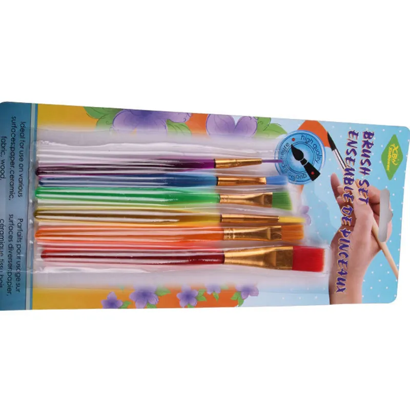 6 UnidsCepillo Para Niños DIY Color Caramelo Varilla De Plástico Pinceles  De Acuarela Duradero Pintura Gouache Pluma Suministros De Escritura BH5352  WLY De 0,93 €