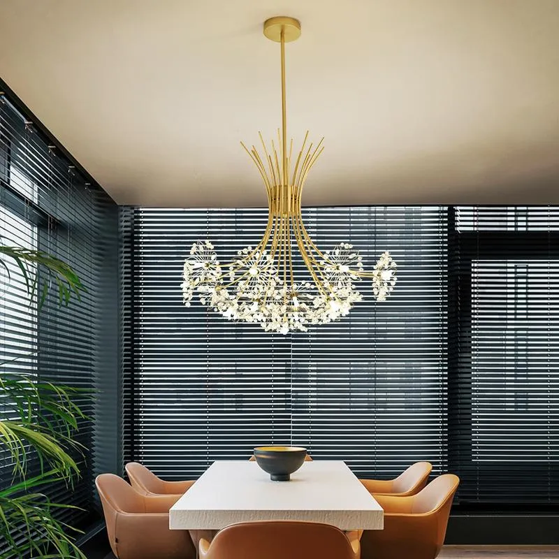 Plafonniers lustre en cristal moderne éclairage salon salle à manger décoration de ménage LED Ligh