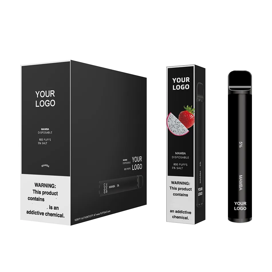 Anpassning Puff E -cigaretter 2 ml 600 3,2 ml 800 puffar Disponibla Vape Pen Pod System Device OEM tillgänglig Skapa din varumärkeslogotyp 0% 2% 5% 0 mg 20 mg 50 mg