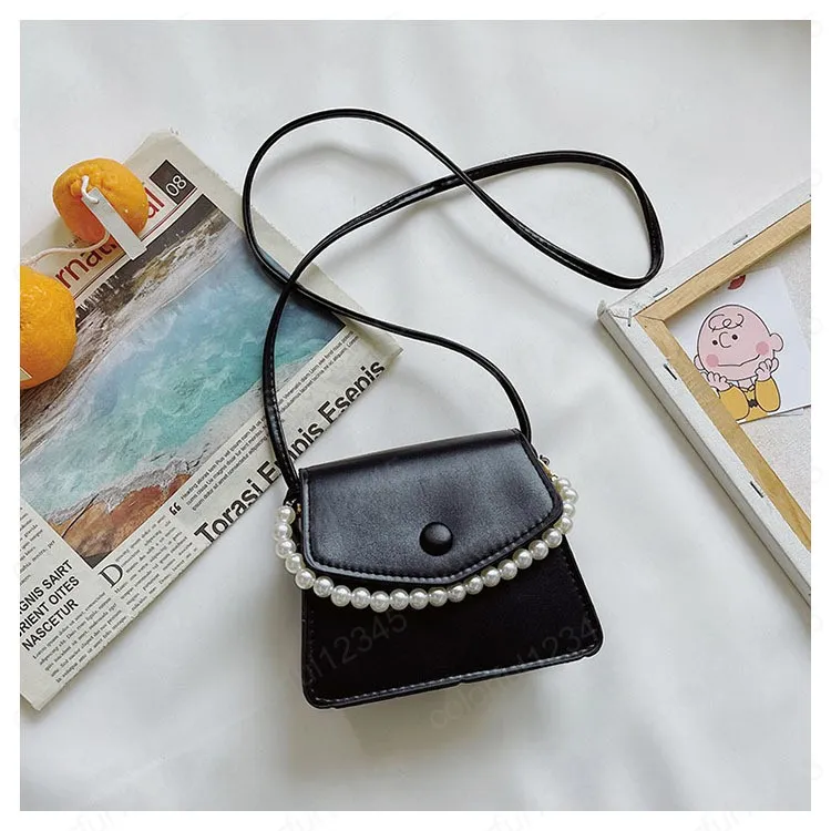 Bolso de mano de estilo coreano para niña, Maleta de perlas con nudo, bolsa  de menta