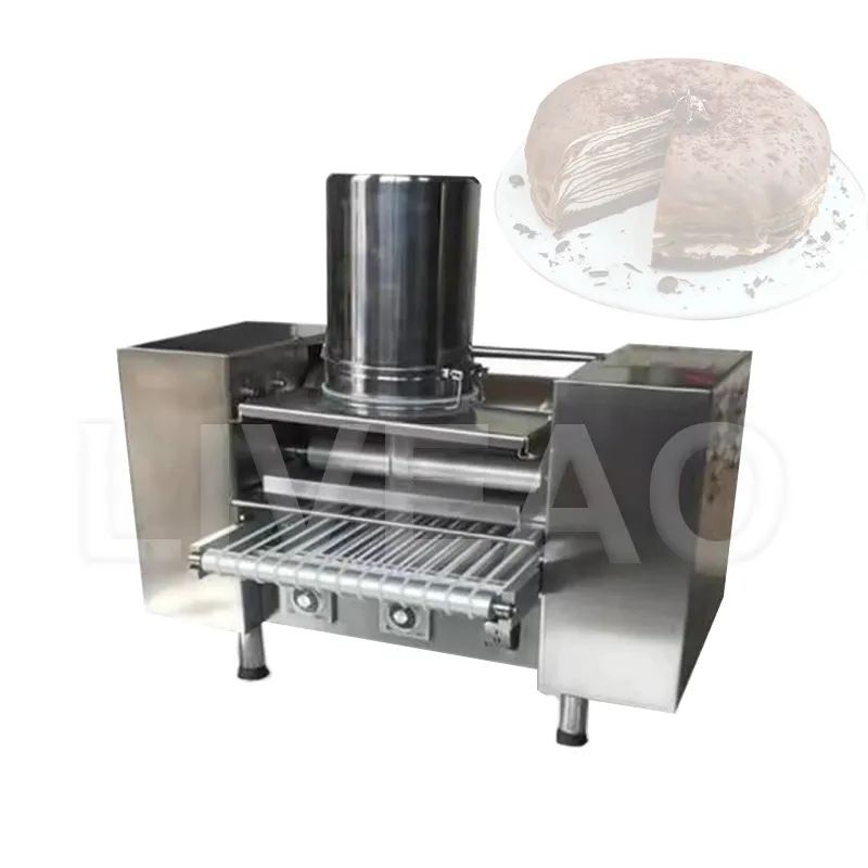 Commerciële Cakekorst Machine Dessert Winkel Melaleuca Maken Machine Lente Roll Pancake Forming Maker