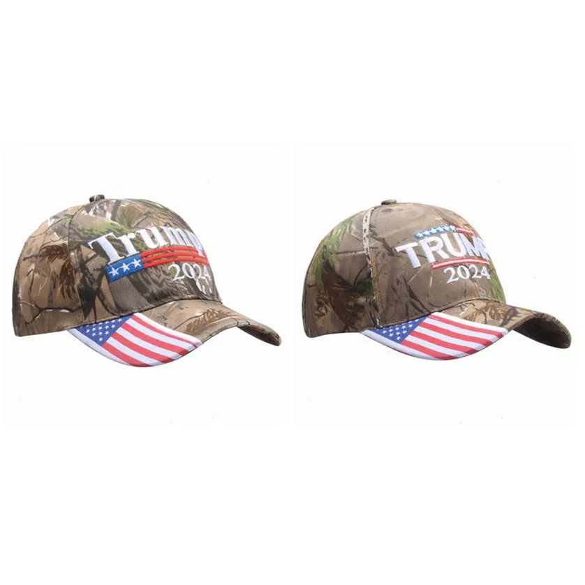 Donald Trump 2024 Berretti da baseball Camouflage Cappelli per le elezioni presidenziali americane Regolabili Sport all'aria aperta Camo Trump Hat CYZ3152