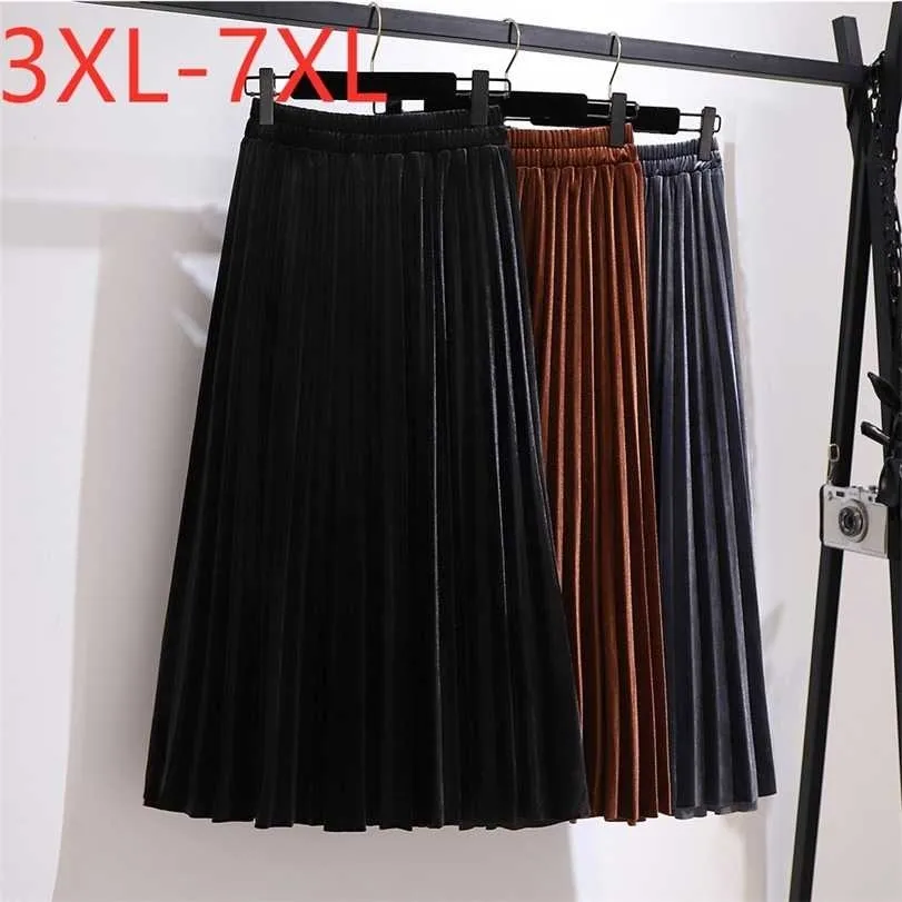 Womens pleated skirt 7xl sale