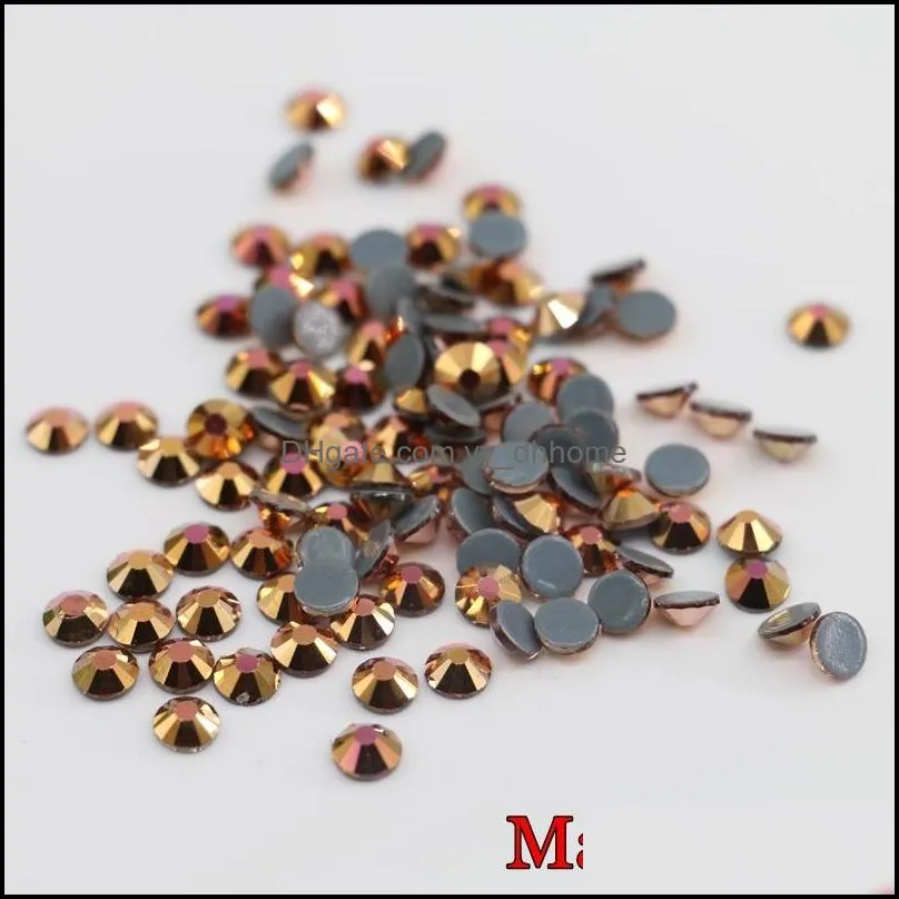 Magic Gold Austria Hot fix Glass Rhinestone for Wedding Dress Austria Hot fix Rhinestone Manufacturer Supply