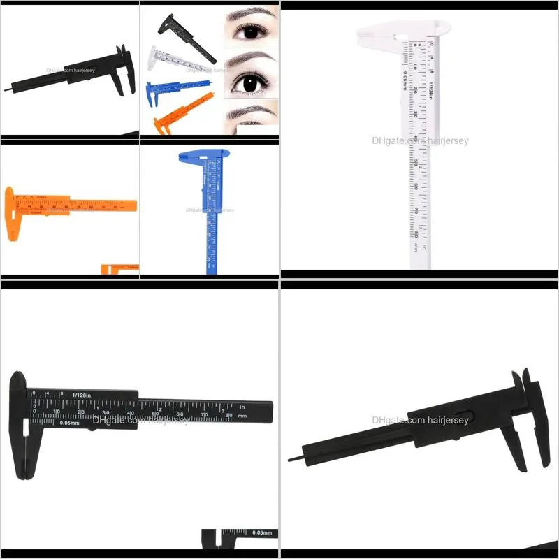 80mm microblading reusable makeup measure eyebrow guide ruler permanent tools tattoo accesories levert dropship y703