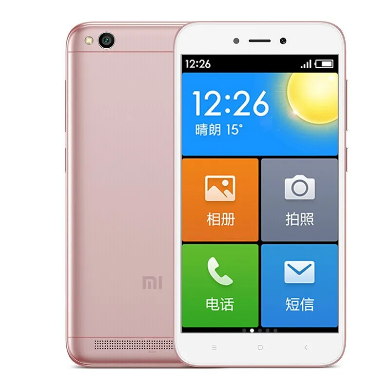 オリジナルXiaomi Redmi 5A 4G LTE携帯電話2GB RAM 16GB ROM Snapdragon 425クワッドコアAndroid 5.0インチ13.0mpカメラスマート携帯電話