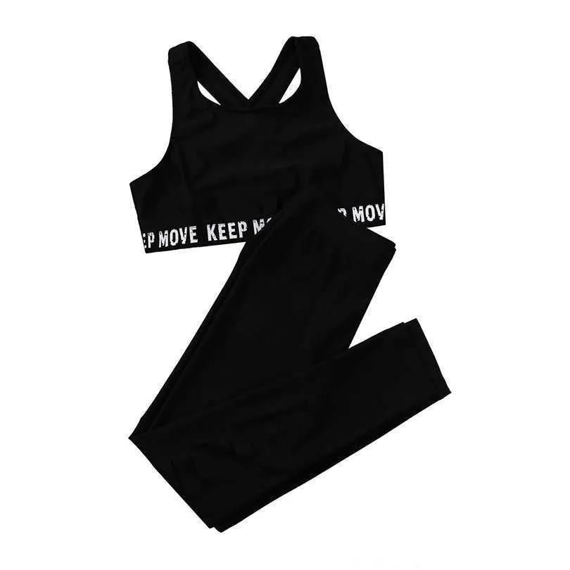 YUDESEN Girls 2 Piece Outfits Workout Yoga Tops And Leggings, Fashion Active Clothes For Girls Pink