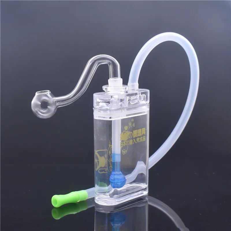 Buy Mini Smoking Pipe Glass Oil Burner Water Portable Water Pipe