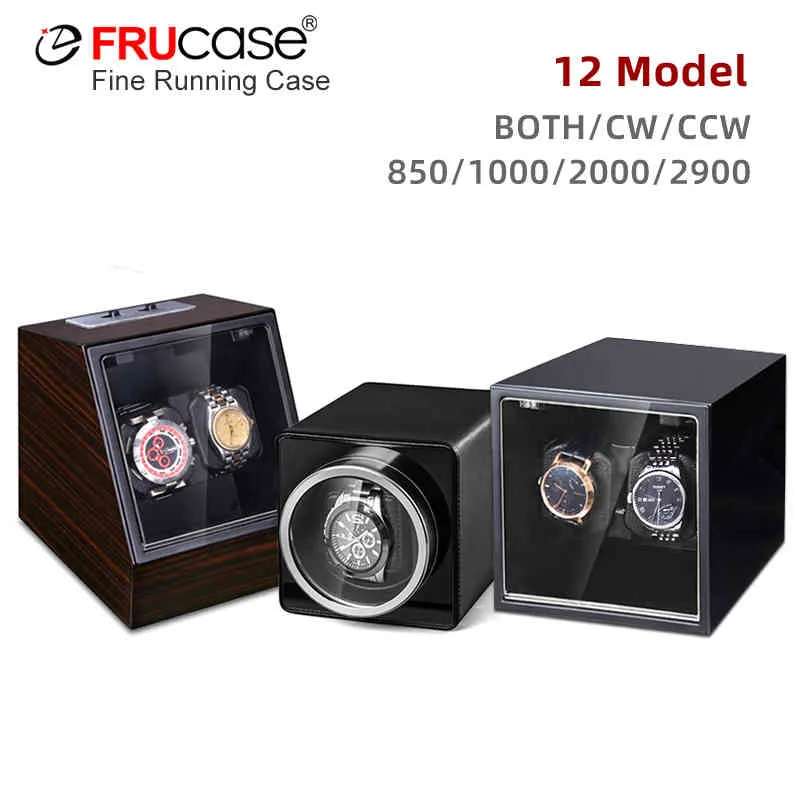 FRUCASE Single Watch Winder voor horloges kijken Automatische Winder Opslag Display Case Box 077