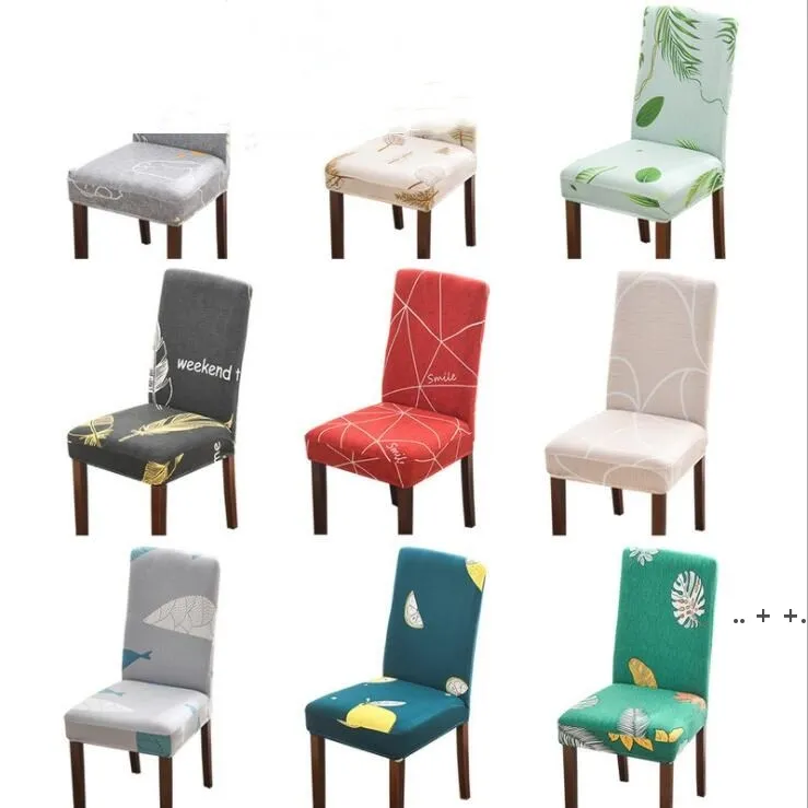 Stretch Chair Covers Anti-Dust Seat Slipcover Wasbaar Verwijderbaar voor Eetkamer Keuken Hotel Restaurant Ceremonie RRB11643