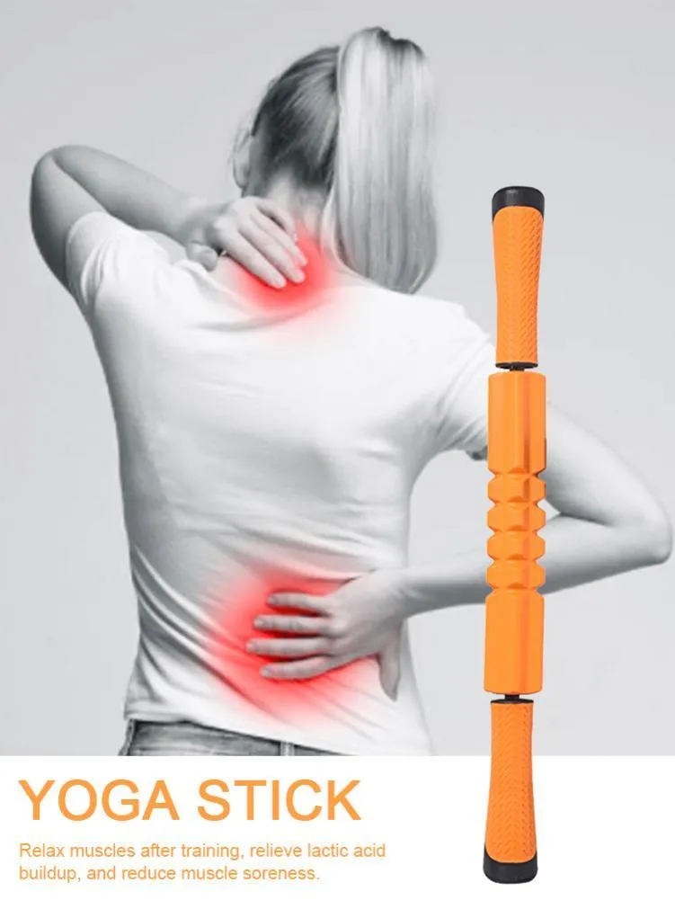 Zubehör Yoga Gear Muskelmassage Roller Trigger Point Stick Selbst myofasziale Freigabe für Bein/Rücken/Füße Relax Tool 4