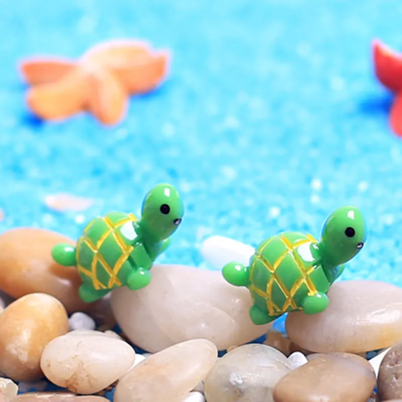 Statue Deco,Figurines Miniatures De Mini Tortue,10 Pièces,maison De Poupée,bonsaï,Micro Décor De