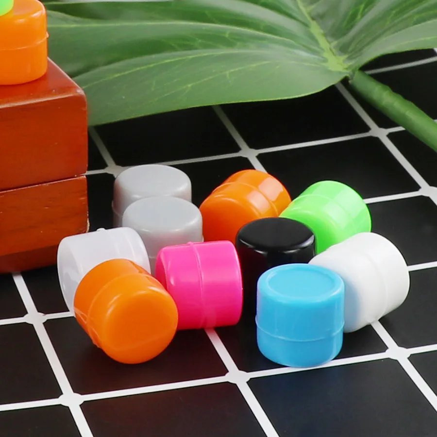 1ML silicone dab conteneur antiadhésif petits pots contenants de pipe à fumer