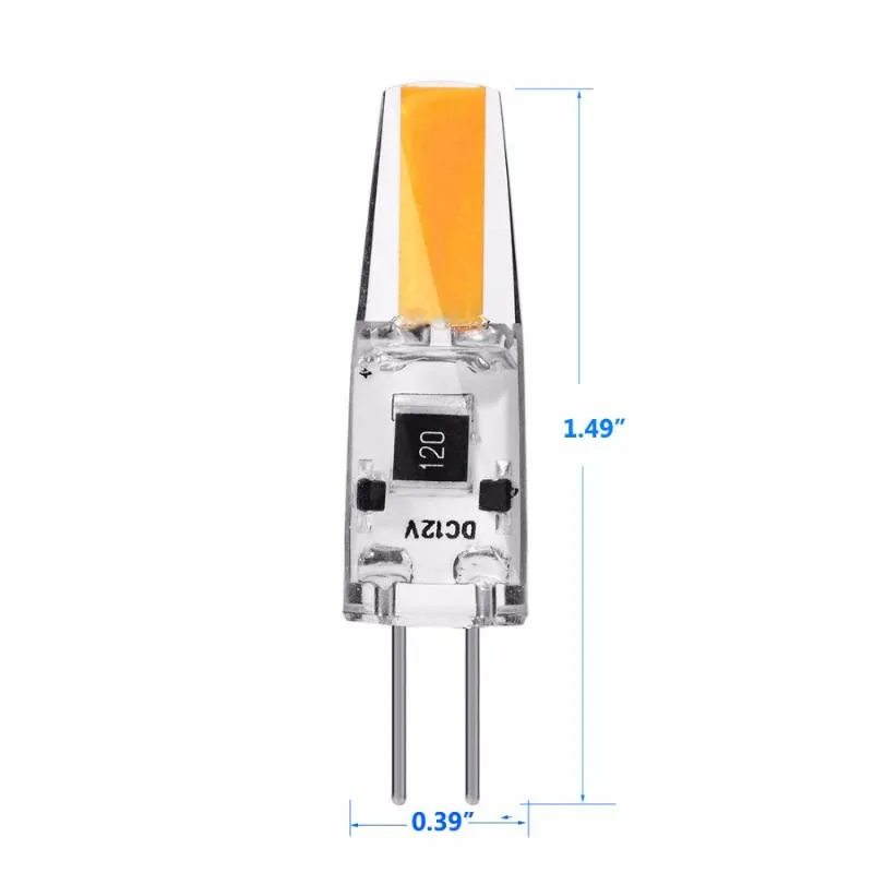 Dimmable G4 COB G4 Led Bulb 12v 6W Silicone AC DC 12V 220V Halogen Replacement For Chandelier Spotlight From Ouyanxi 11.14 DHgate.Com