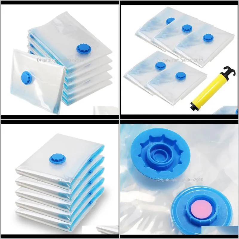 home convenient vacuum bag for clothes storage bag with flap transparent foldable compressed organizer saving seal packet