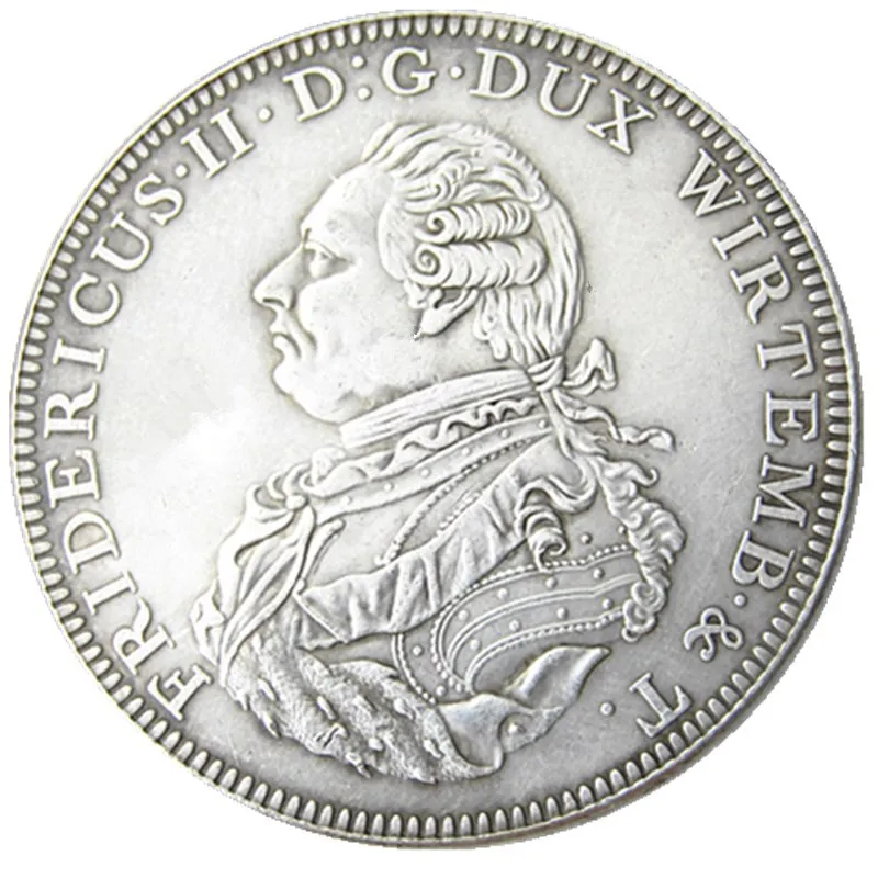 DE (21) Германия 1798 Wurttemberg, Thaler km-pn26 ремесел посеребренная копия монеты металлические умирает заводская цена