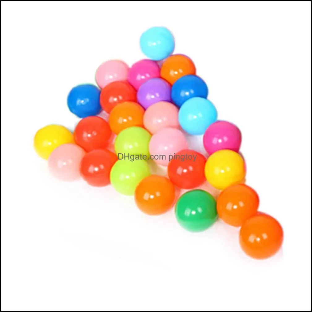 25Pcs/Lot Plastic Ocean Ball Eco Friendly Soft Tent Bath Water Pool Toys Baby Kids Swim Pit Toy Outdoor Fun Sports Play Toys