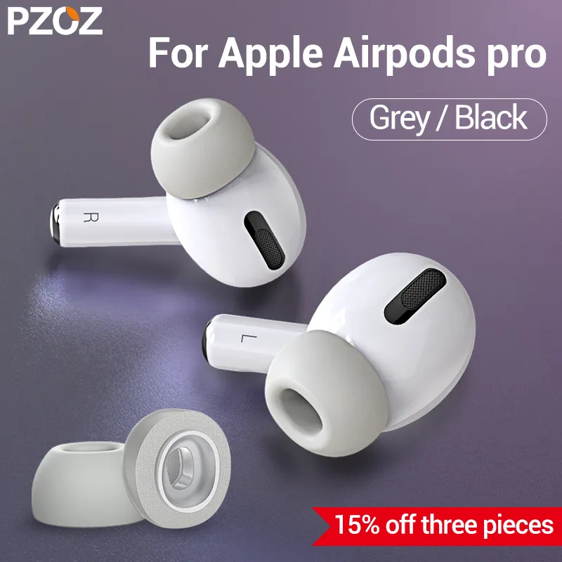 PZOZ för airpods pro öronproppar Memory Foam Öronproppar Bluetooth trådlöst fodral Hörlurar Soundof Earplug 1:1