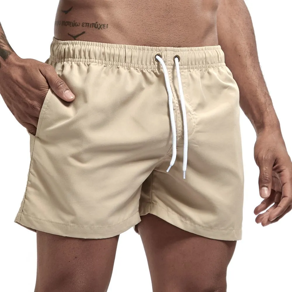 JOCKMAIL Marque 2019 Nouveaux shorts pour hommes pantalons de maison pantalons de plage lisses pantalons slim shorts 14 couleurs M-2XL Shorts de sport de vacances d'été X0316