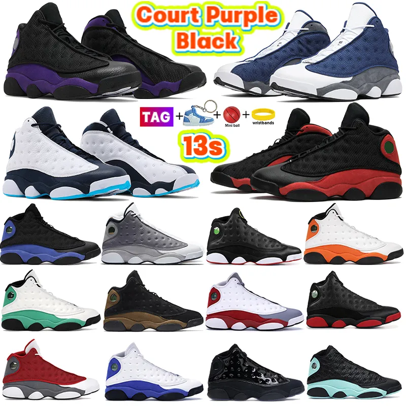 2023 jumpman 13 13s Erkekler Basketbol Ayakkabıları Kırmızı Flint Mahkemesi Mor Siyah Hiper Kraliyet Kirli Bred Denizyıldızı erkek Spor Ayakkabıları Kurt Gri Ayak Obsidyen Kadın Spor Eğitmenleri