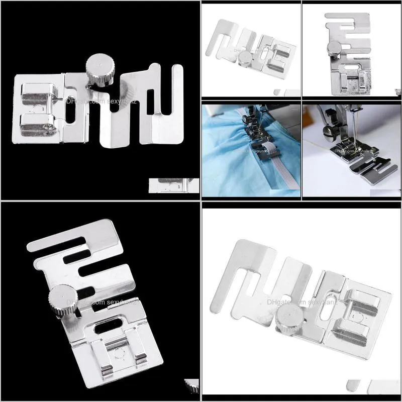 new hot 1 piece stainless steel sewing presser foot domestic sewing machine elastic presser foot machine part accessories1
