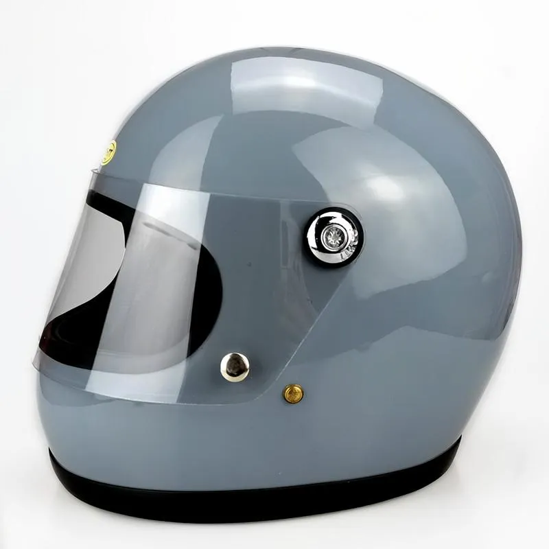 Vintage Cafe Racer Full Face Cool Motorcycle Half Helmets With Lens Glass  Fiber Retro Casco Moto Design From Qianxunya, $122.51