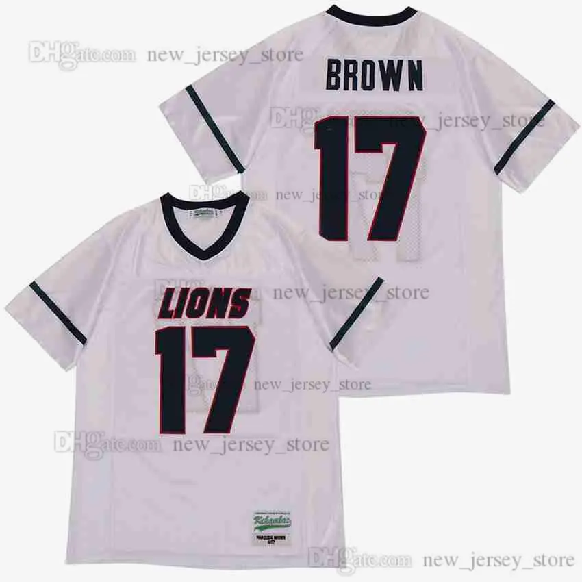 Film MARQUISE BROWN #17 HIGH SCHOOL Jersey Benutzerdefinierte DIY Design Genäht College Football Jerseys