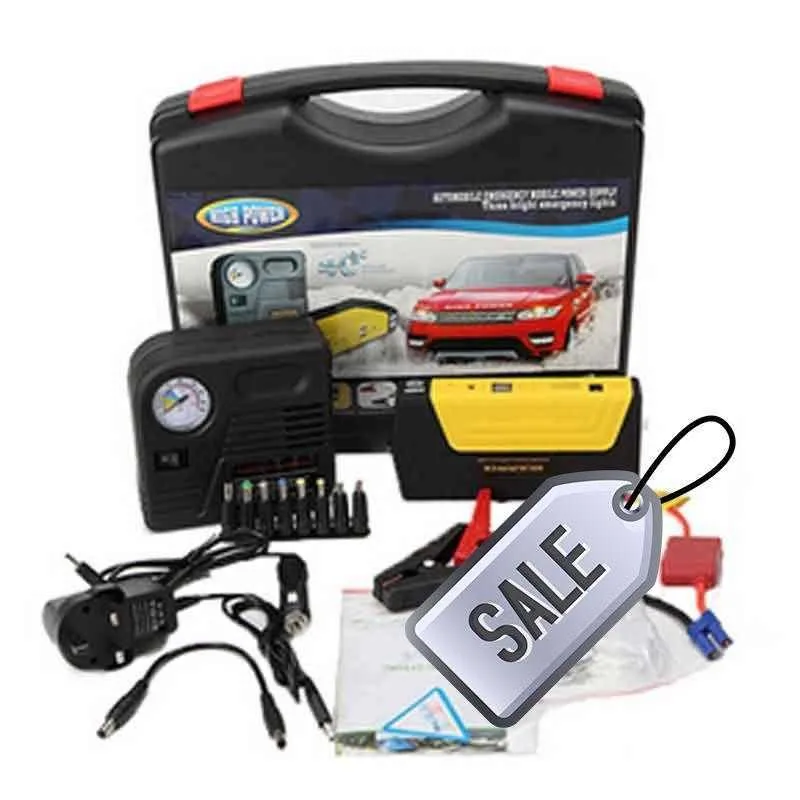 Xobd Super Fonction Mobile Auto Emergency Power Power Bank 50800 Mah Car Power Jump Starter Pompe À Air Marteau De Sécurité Usb Nouvelle Arrivée Voiture