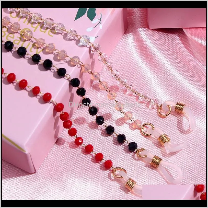 kasajewel fashion chic glasses chain for women exquisite multicolor handmade beads casual non-slip sunglasses cord lanyard