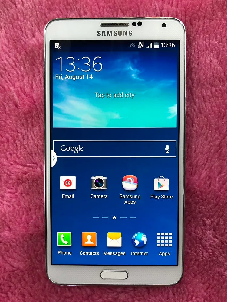 Orijinal Yenilenmiş Samsung Galaxy Not 3 N9005 Dört Çekirdekli Android 4G LTE 5.7 inç 1920 * 1080 13MP 3GB + 32 GB Unlocked akıllı telefon