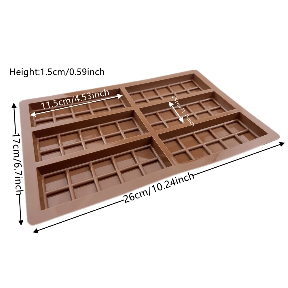 Rectangle Chocolate Bar Sweet Molds Silicone Bakeware Wax Melt Molds -  China Chocolate Bar Molds and Silicone Bakeware Molds price