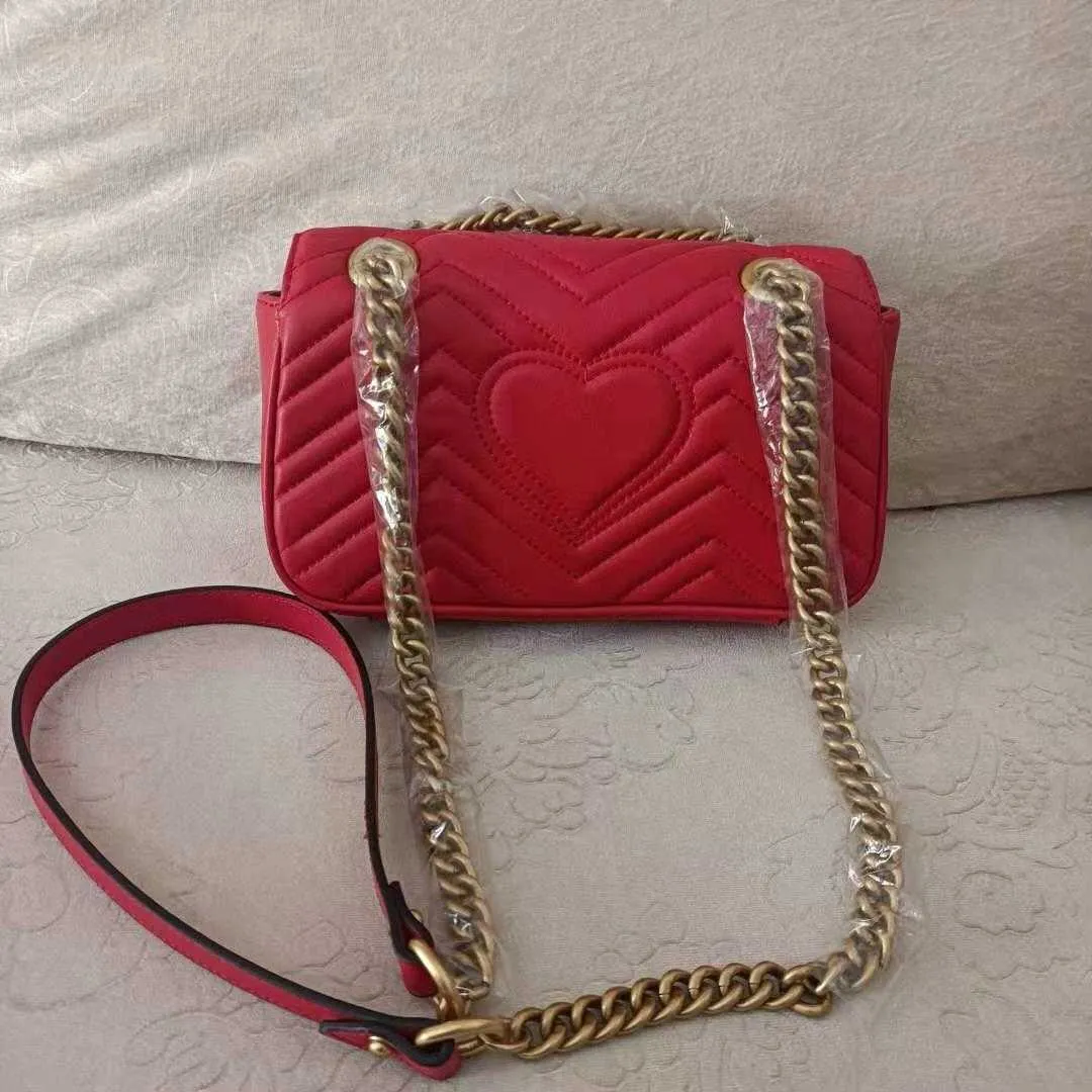 2021 crossbody bags high quality ladies messenger bag fashion marmont packaging genuine leather handbag purse backpack 23+13+7cm