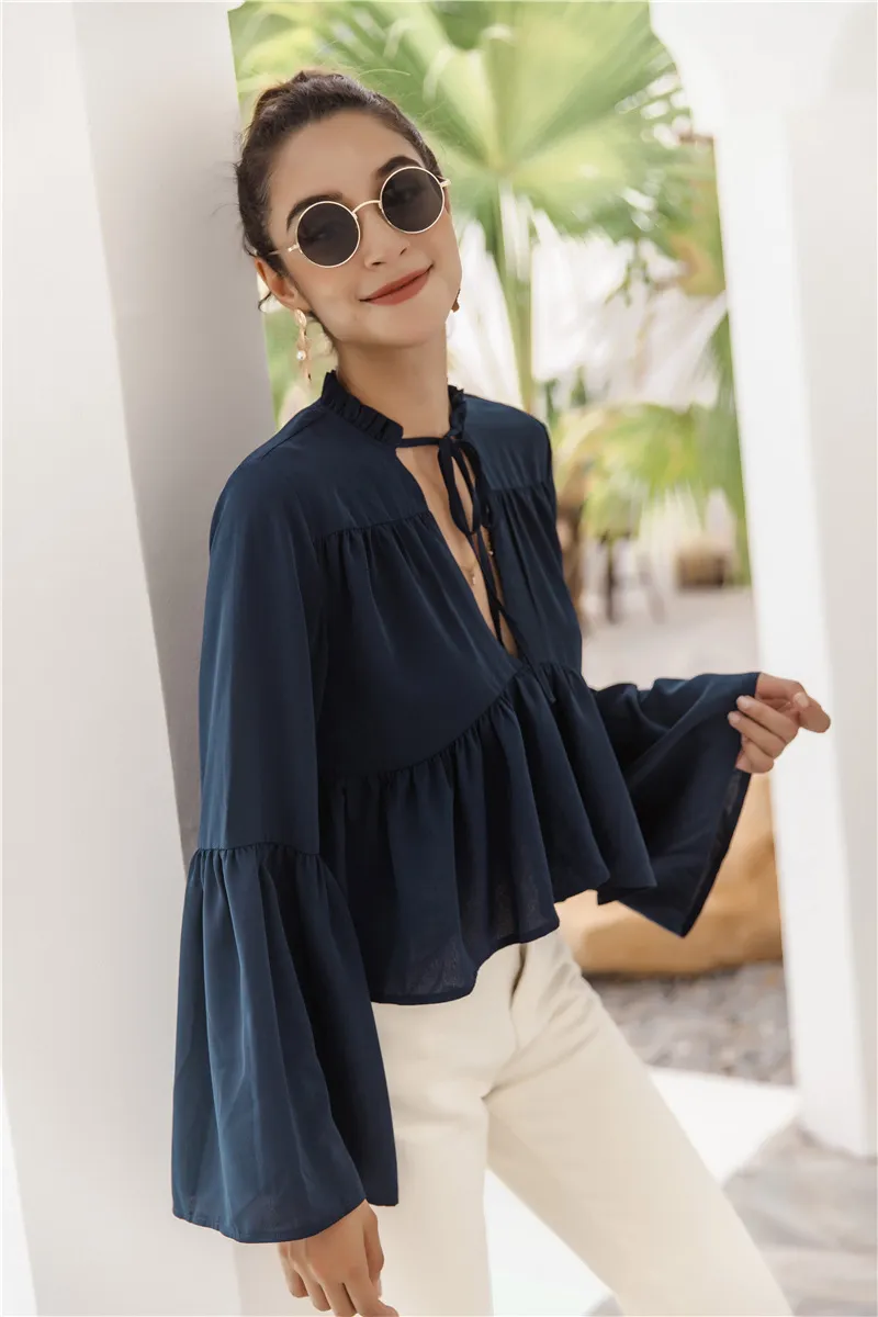 Blusas plisadas online 2019