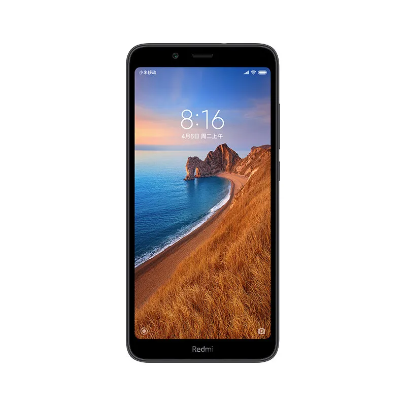 オリジナルXiaomi Redmi 7a 4g LTE携帯電話3GB RAM 32GB ROM Snapdragon SDM439オクタコアAndroid 5.45インチ全画面13.0MP Face ID 4000Mahスマート携帯電話