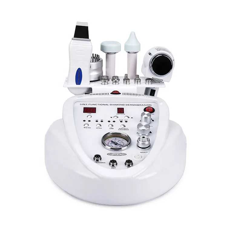 NV-905 5 in 1 Multi-Functional Beauty Equipment ultrasound skin scrubber microdermabrasion facial machine with CE